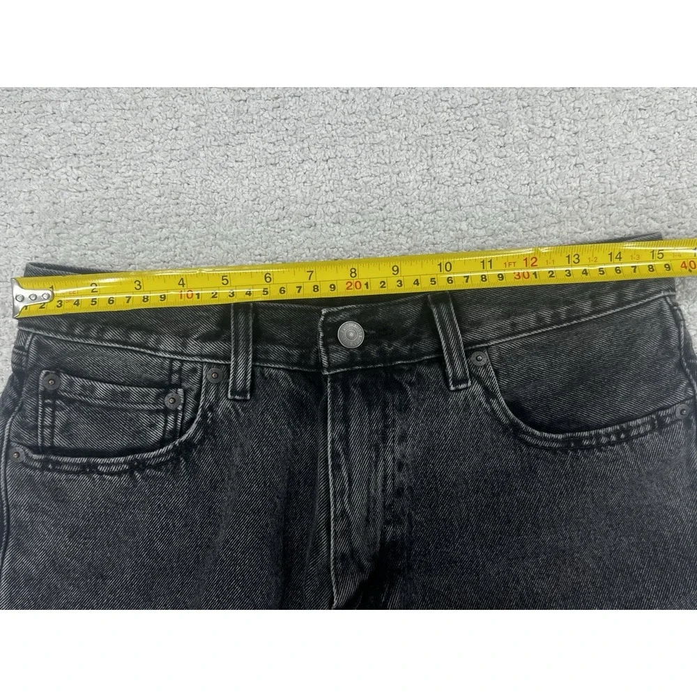 Vintage Levi's Shorts Mens 30 454 Washed Black Denim Jorts 100% Cotton 90s EUC